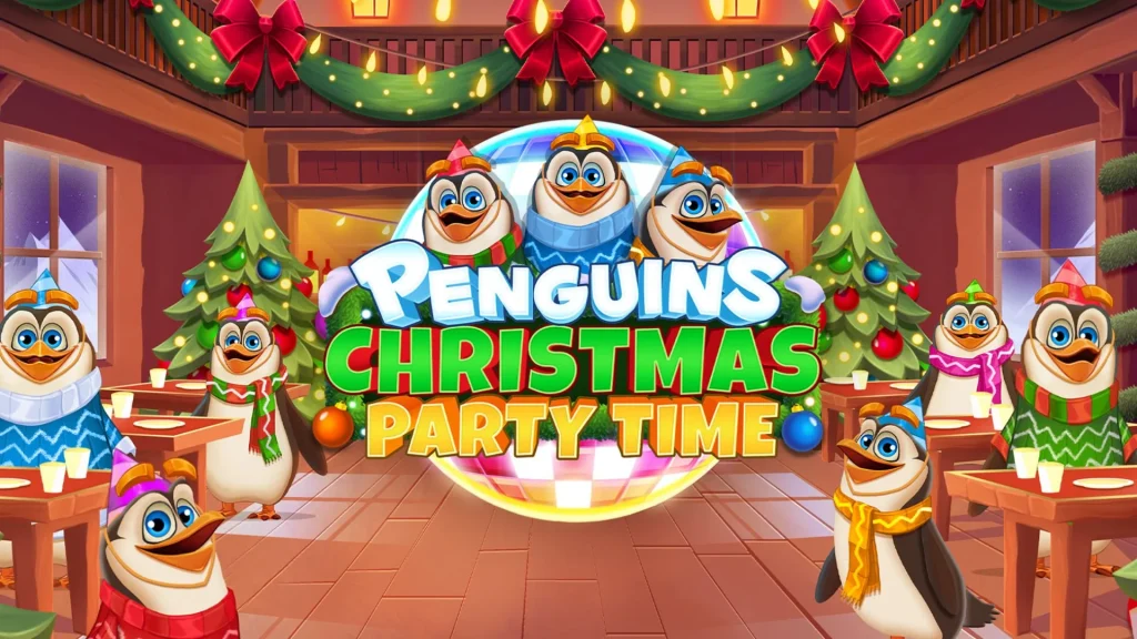 Penguins Christmas Party Time